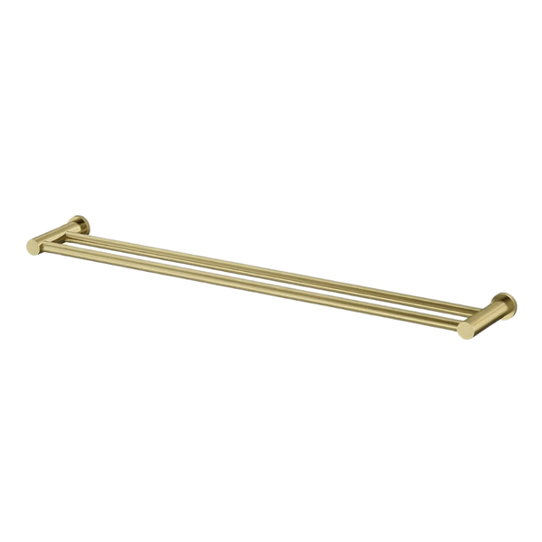 Arcisan Vierra Double Towel Rail 800mm Brushed Brass