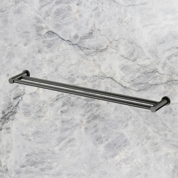 Arcisan Vierra Double Towel Rail 800mm Brushed Iron