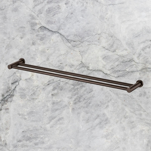 Arcisan Vierra Double Towel Rail 800mm Dark Bronze