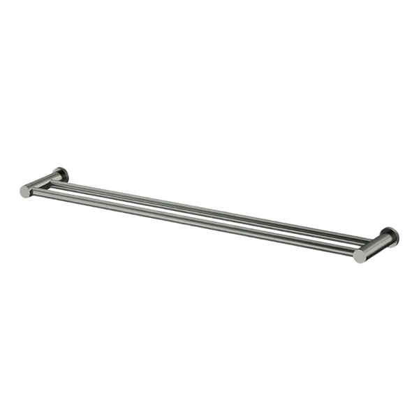 Arcisan Vierra Double Towel Rail 800mm Brushed Gunmetal