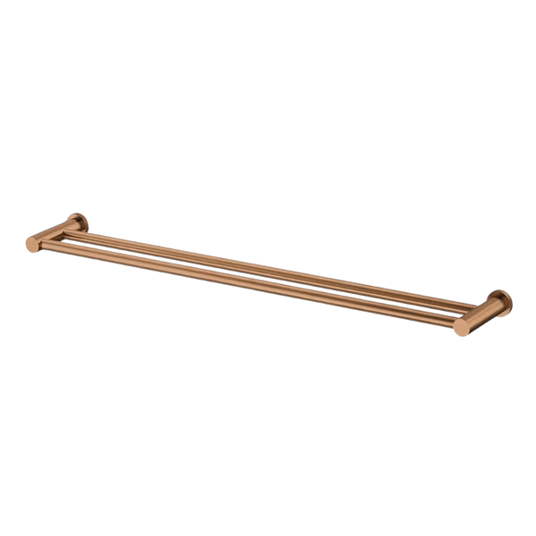 Arcisan Vierra Double Towel Rail 800mm Brushed Rose Gold