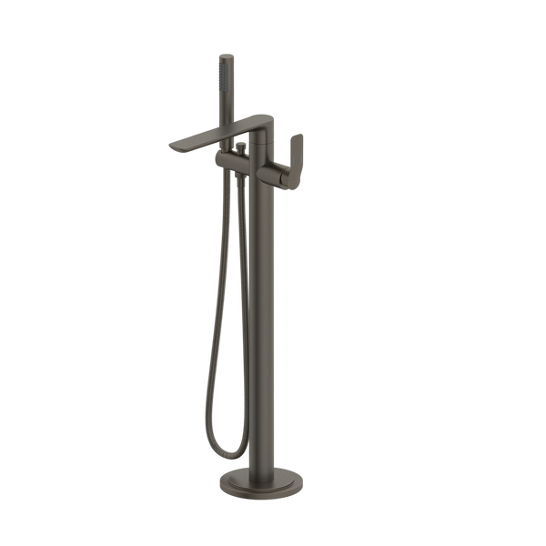 Arcisan Synergii Freestanding Bath Mixer with Handshower Brushed Gunmetal