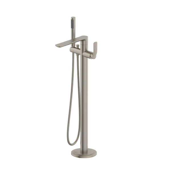 Arcisan Synergii Freestanding Bath Mixer with Handshower Brushed Nickel