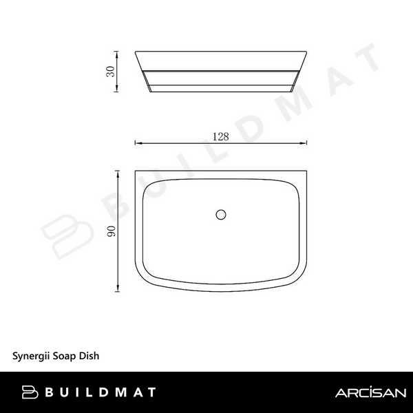 Arcisan Synergii Soap Dish Brushed Nickel