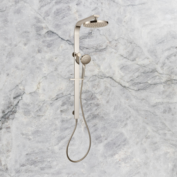 Arcisan Synergii Shower Column with Handshower and Top Diverter Brushed Nickel