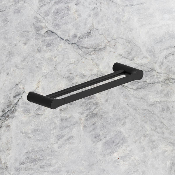 Arcisan Synergii Double Towel Rail 600mm Matte Black