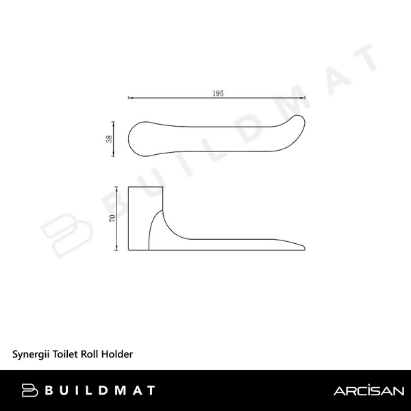 Arcisan Synergii Toilet Roll Holder Brushed Nickel