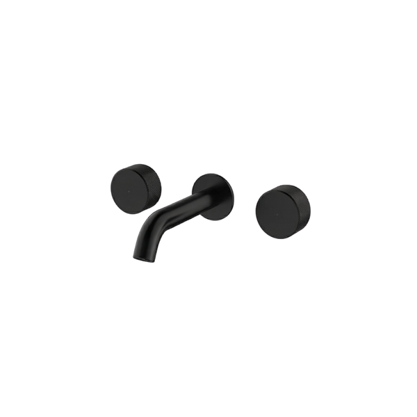 Arcisan Trillion Wall Basin Set 150mm Centre Spout Matte Black