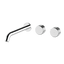 Arcisan Trillion Wall Basin Set 220mm Left Spout (Trim Kit Only) Chrome