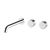 Arcisan Trillion Wall Basin Set 220mm Left Spout (Complete Kit) Chrome
