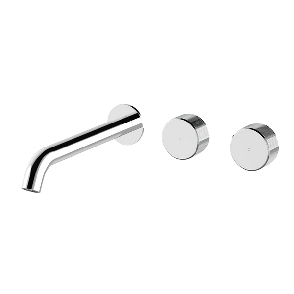 Arcisan Trillion Wall Basin Set 220mm Left Spout (Complete Kit) Chrome