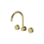 Arcisan Trillion Wall Mount Kitchen or Laundry Set with Swivel Spout Brushed Brass