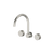 Arcisan Trillion Wall Mount Kitchen or Laundry Set with Swivel Spout Brushed Nickel
