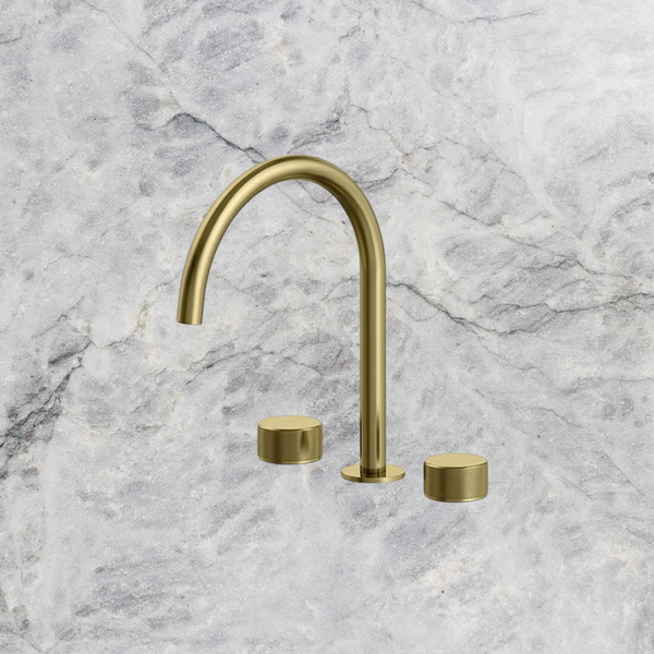 Arcisan Trillion Kitchen Set with Swivel Spout Brushed Brass