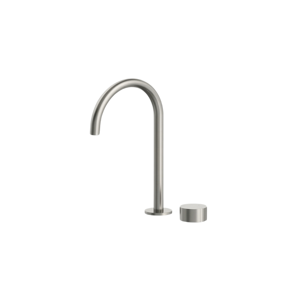 Arcisan Venn Extended Height Fixed Arch Spout Basin Progressive Mixer Brushed Nickel