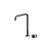 Arcisan Venn 2-Hole Basin Progressive Mixer with Extended Height Squareline Spout Brushed Gunmetal