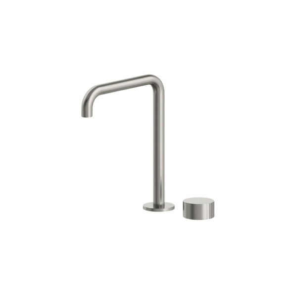 Arcisan Venn 2-Hole Basin Progressive Mixer with Extended Height Squareline Spout Brushed Nickel