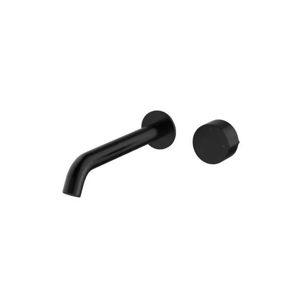 Arcisan Venn 220mm Spout Wall Mount Progressive Basin Mixer (Complete Kit) Matte Black