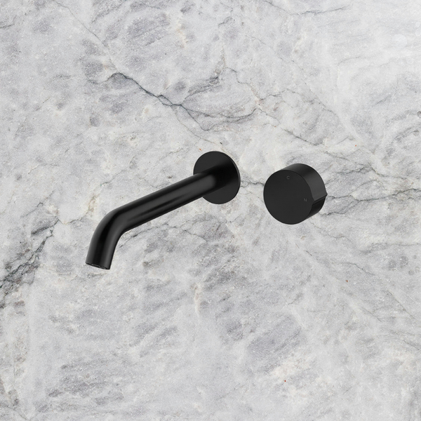 Arcisan Venn 220mm Spout Wall Mount Progressive Basin Mixer (Trim Kit Only) Matte Black