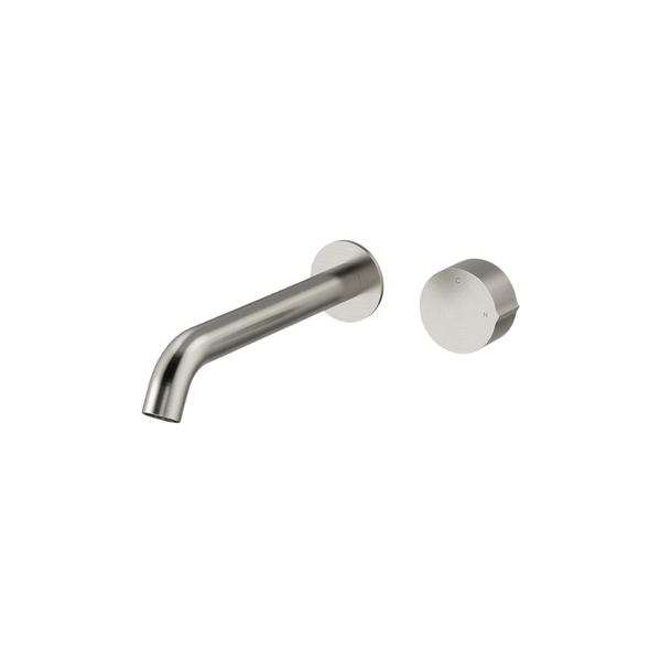Arcisan Venn 220mm Spout Wall Mount Progressive Basin Mixer (Complete Kit) Brushed Nickel