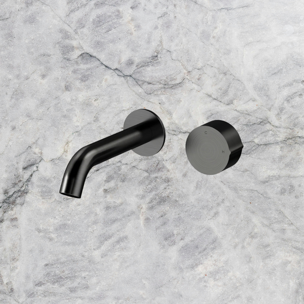 Arcisan Venn 150mm Spout Wall Mount Progressive Basin Mixer (Trim Kit Only) Brushed Iron