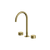 Arcisan Venn Basin Set with Extended Height Spout Brushed Brass