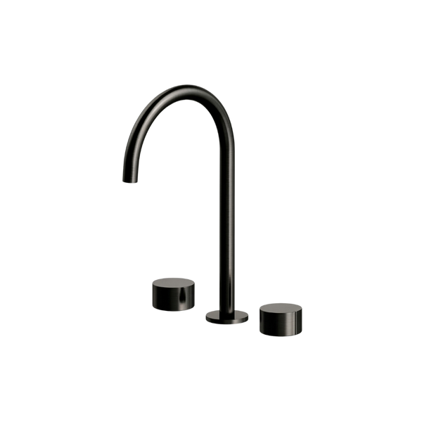 Arcisan Venn Basin Set with Extended Height Spout Brushed Iron