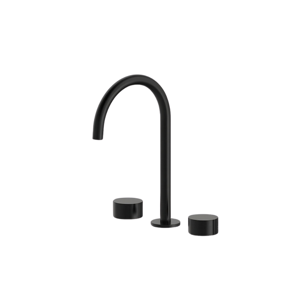 Arcisan Venn Basin Set with Extended Height Spout Matte Black