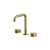 Arcisan Venn Basin Set with 140mm Squareline Spout Brushed Brass