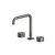 Arcisan Venn Basin Set with 180mm Squareline Spout Brushed Gunmetal