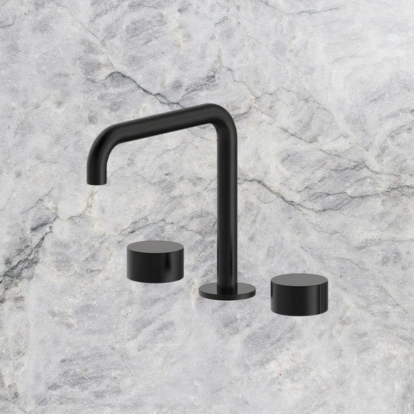 Arcisan Venn Basin Set with 180mm Squareline Spout Matte Black