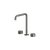 Arcisan Venn Basin Set with Extended Height Squareline Spout Brushed Gunmetal