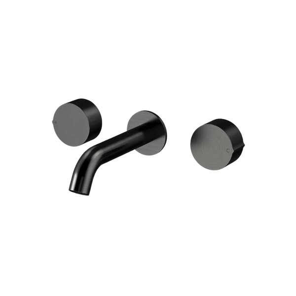 Arcisan Venn Wall Basin Set 150mm Centre Spout Brushed Iron