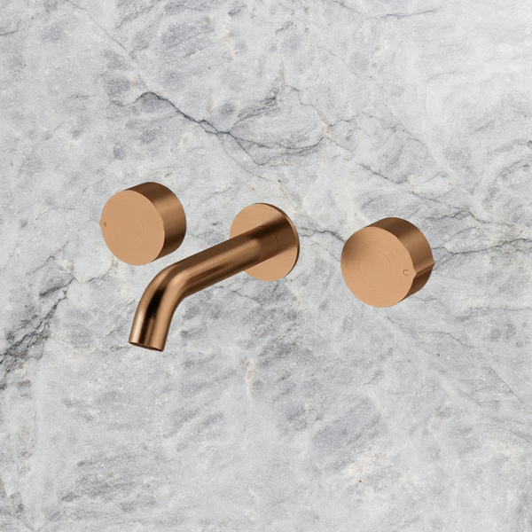 Arcisan Venn Wall Basin Set 150mm Centre Spout Brushed Rose Gold