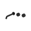 Arcisan Venn Wall Basin Set 220mm Left Spout (Trim Kit Only) Matte Black