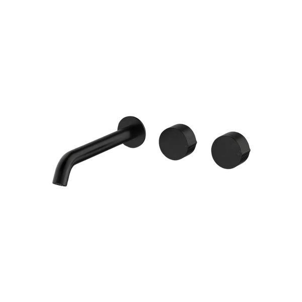 Arcisan Venn Wall Basin Set 220mm Left Spout (Complete Kit) Matte Black