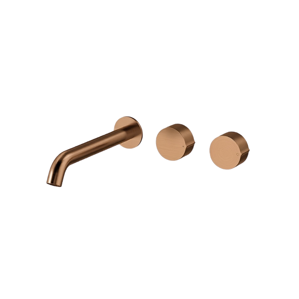 Arcisan Venn Wall Basin Set 220mm Left Spout (Trim Kit Only) Brushed Rose Gold