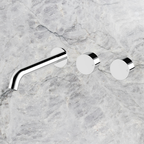 Arcisan Venn Wall Basin Set 220mm Left Spout (Complete Kit) Chrome