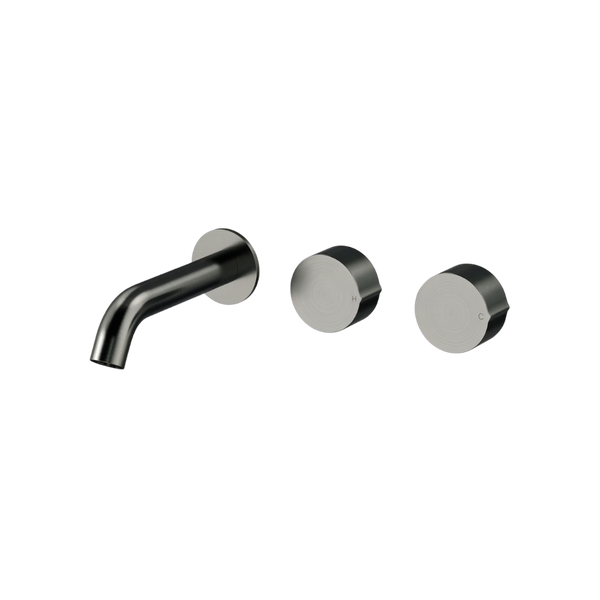 Arcisan Venn Wall Basin Set 150mm Left Spout (Trim Kit Only) Brushed Gunmetal