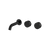 Arcisan Venn Wall Basin Set 150mm Left Spout (Complete Kit) Matte Black