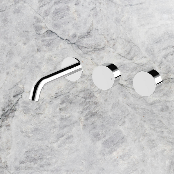 Arcisan Venn Wall Basin Set 150mm Left Spout (Complete Kit) Chrome