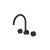 Arcisan Venn Wall Mount Kitchen or Laundry Set with Swivel Spout Matte Black