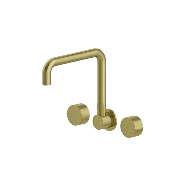 Arcisan Venn Laundry Set with Squareline Spout Brushed Brass
