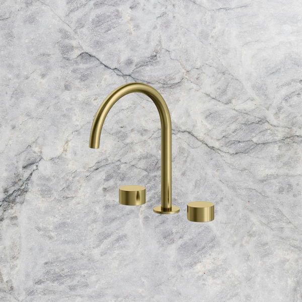 Arcisan Venn Kitchen Set with Swivel Spout Brushed Brass