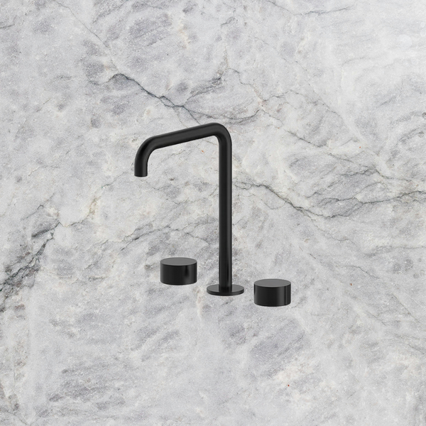 Arcisan Venn Kitchen Set with Swivel Squareline Spout Matte Black