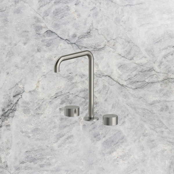 Arcisan Venn Kitchen Set with Swivel Squareline Spout Brushed Nickel