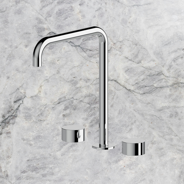 Arcisan Venn Kitchen Set with Swivel Squareline Spout Chrome
