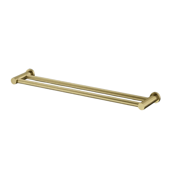 Arcisan Venn Double Towel Rail 600mm Brushed Brass