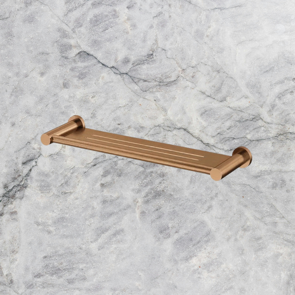 Arcisan Venn Metal Shelf 400mm Brushed Rose Gold