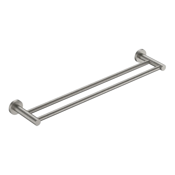 Arcisan Volis Double Towel Rail 600mm Brushed Stainless Steel